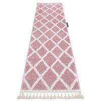 TEPPICH Berber 80/250 cm - Pink, Textil (80/250cm) - rugsX