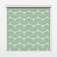 INNENROLLO - Fensterrollo - Rollo - 130x140 cm - Grüner Slalom - Grün, Kunststoff (130/140/0.5cm) - TULUP