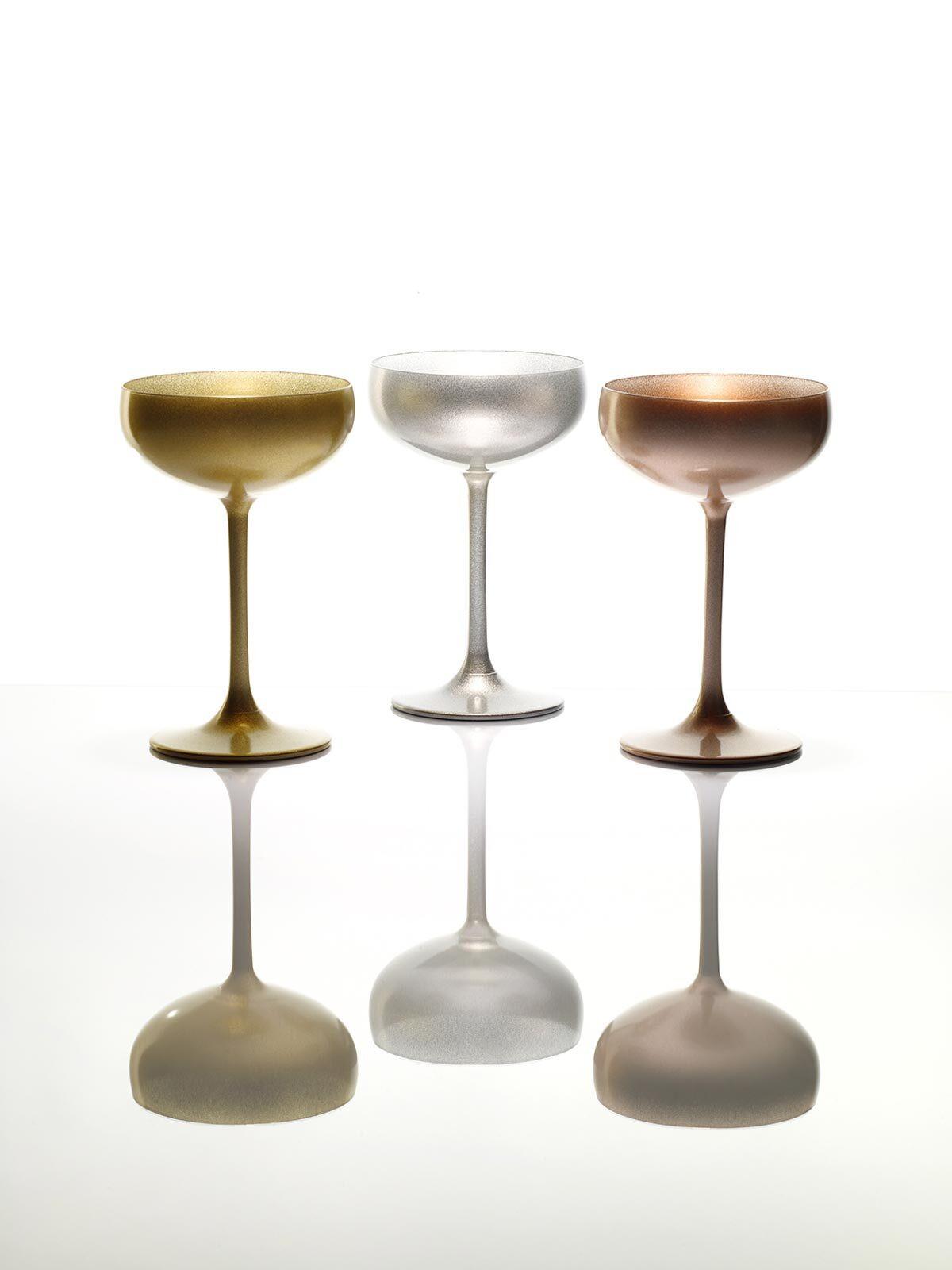 SEKTSCHALEN Elements Silber 230 ml 6er Set - Silberfarben, Glas (0.23L) - Stölzle Lausitz