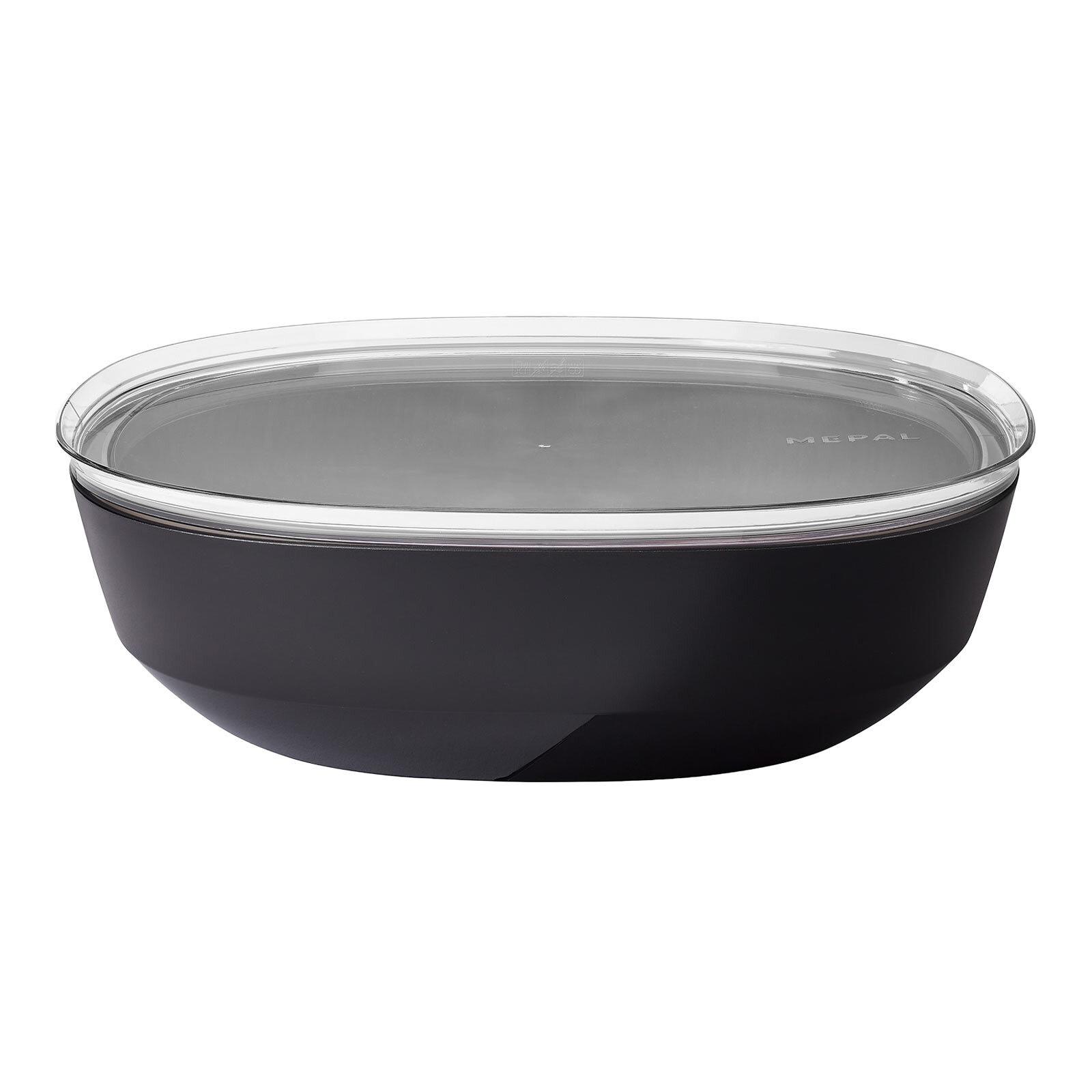 SERVIERSCHALE MIT DECKEL Silueta Nordic Black 4000 ml - Schwarz, Kunststoff (30.1cm) - Mepal