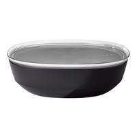 SERVIERSCHALE MIT DECKEL Silueta Nordic Black 4000 ml - Schwarz, Kunststoff (30.1cm) - Mepal