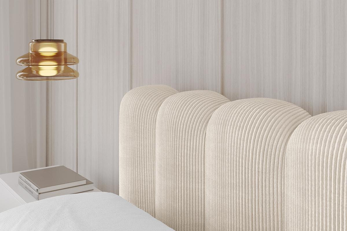 POLSTERBETT mit Bettkasten und Lattenrost, Boxbett ohne Matratze - SENA-v1 180x200 Beige - Beige, Holzwerkstoff/Textil (180/200cm) - ALTDECOR