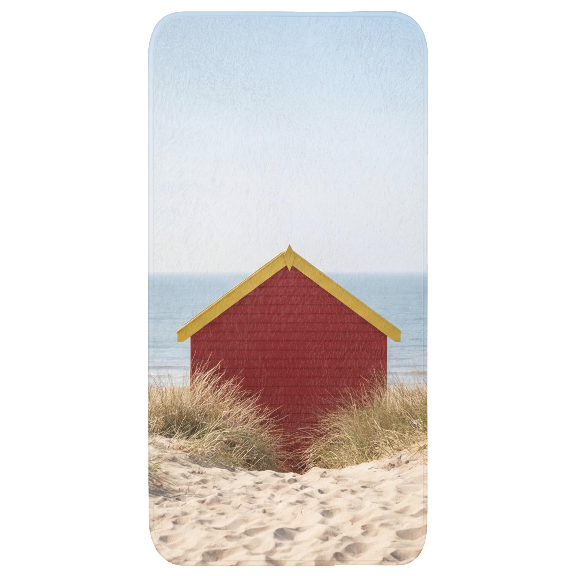 BADEMATTE Strand - Ferienhäuser - Farbenfroh - Dünen Badteppich 60x120 cm - Multicolor, Textil (60/120cm) - OnlyWow