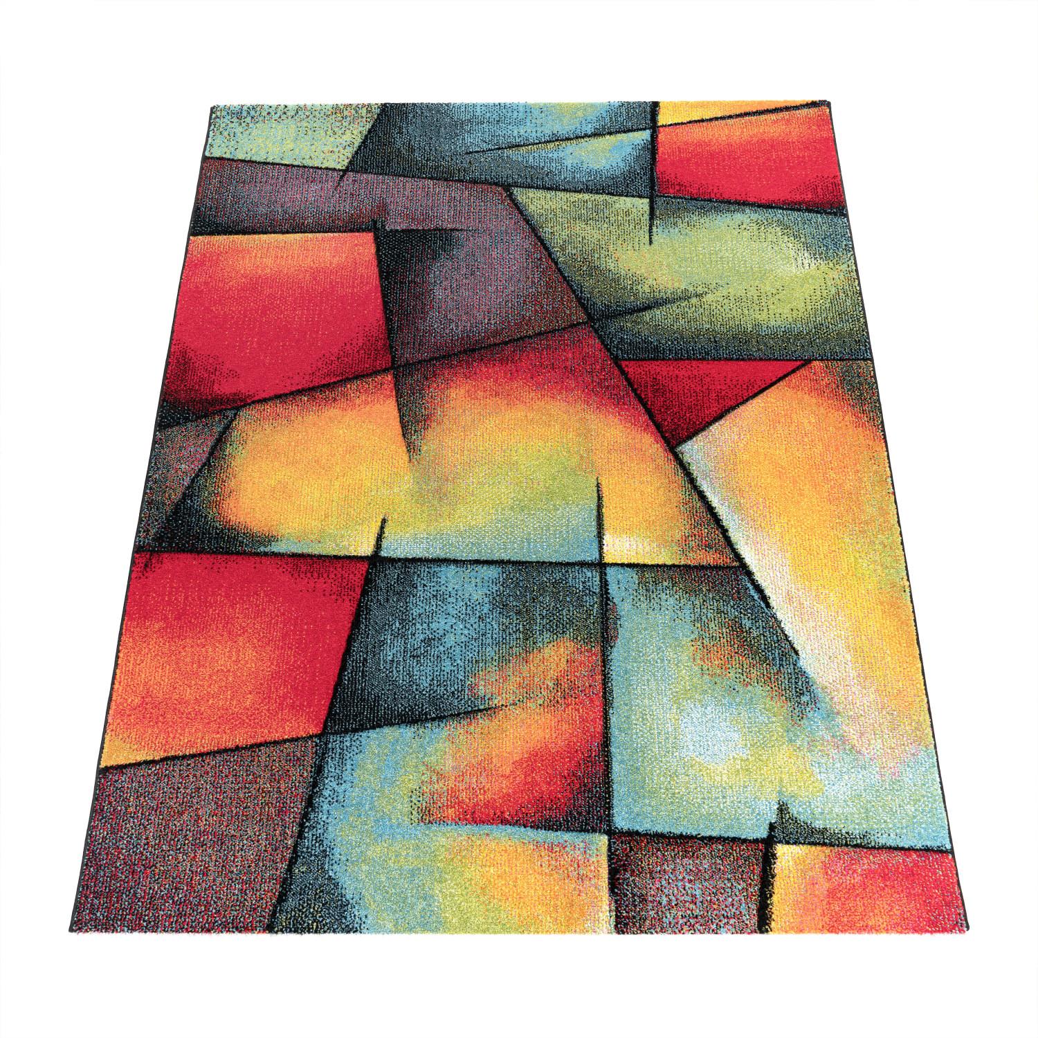 KURZFLORTEPPICH, mit Farbverlauf, aus Polypropylen, Florhöhe 12 mm, Mehrfarbig, 160 x 230 cm - Multicolor, Textil (230/160cm) - KADIMA DESIGN