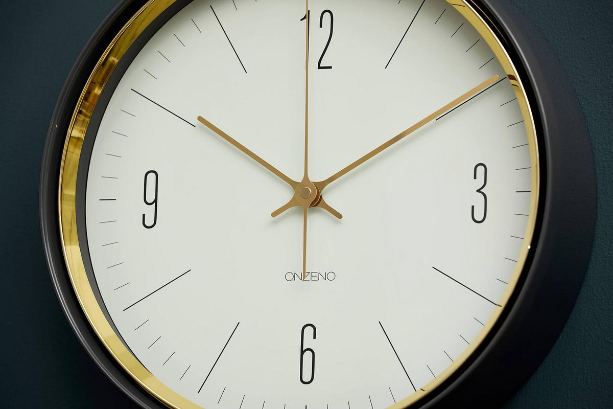 WANDUHR Design Weiß 33/33 cm - Weiß, Glas (32.7/32.7/5cm) - ONZENO