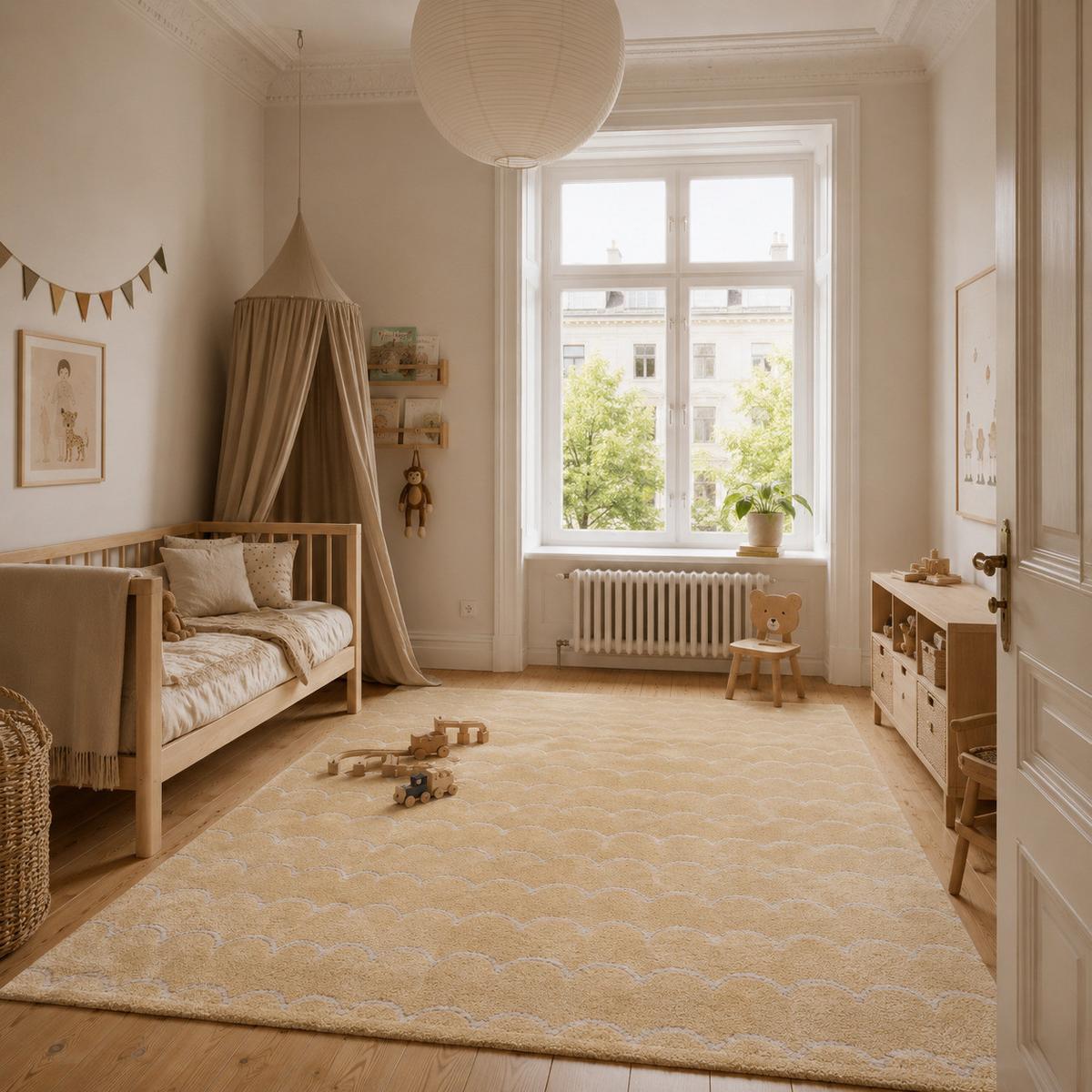 KINDER TEPPICH HAPPY KIDS - Gelb, Textil (120/170cm) - Pergamon