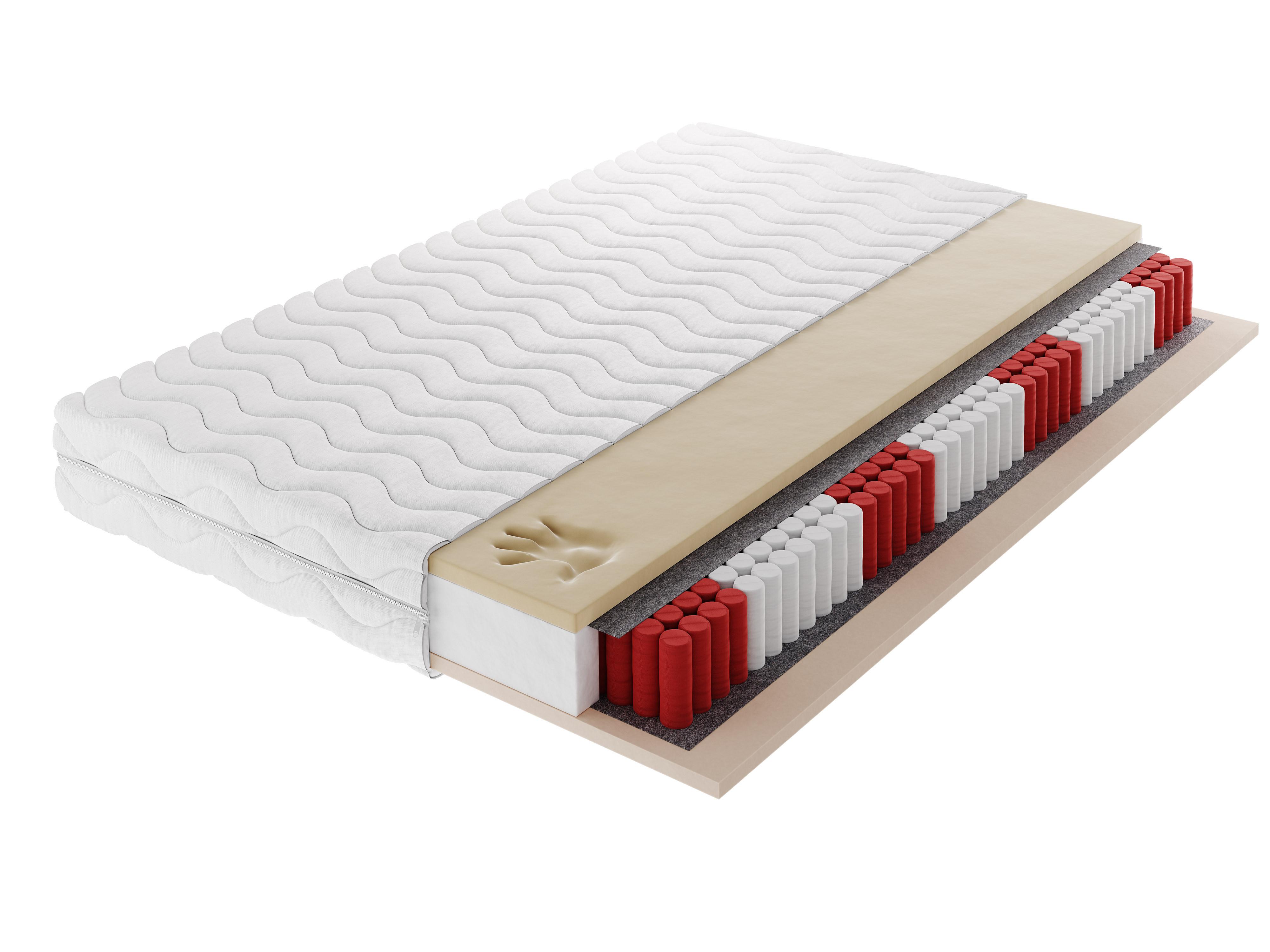 TASCHENFEDERKERNMATRATZE VELASSO MULTI Multipocket 180x200, H3, Höhe ca.: 20 cm - Weiß, Textil (180/200cm) - MASSENO
