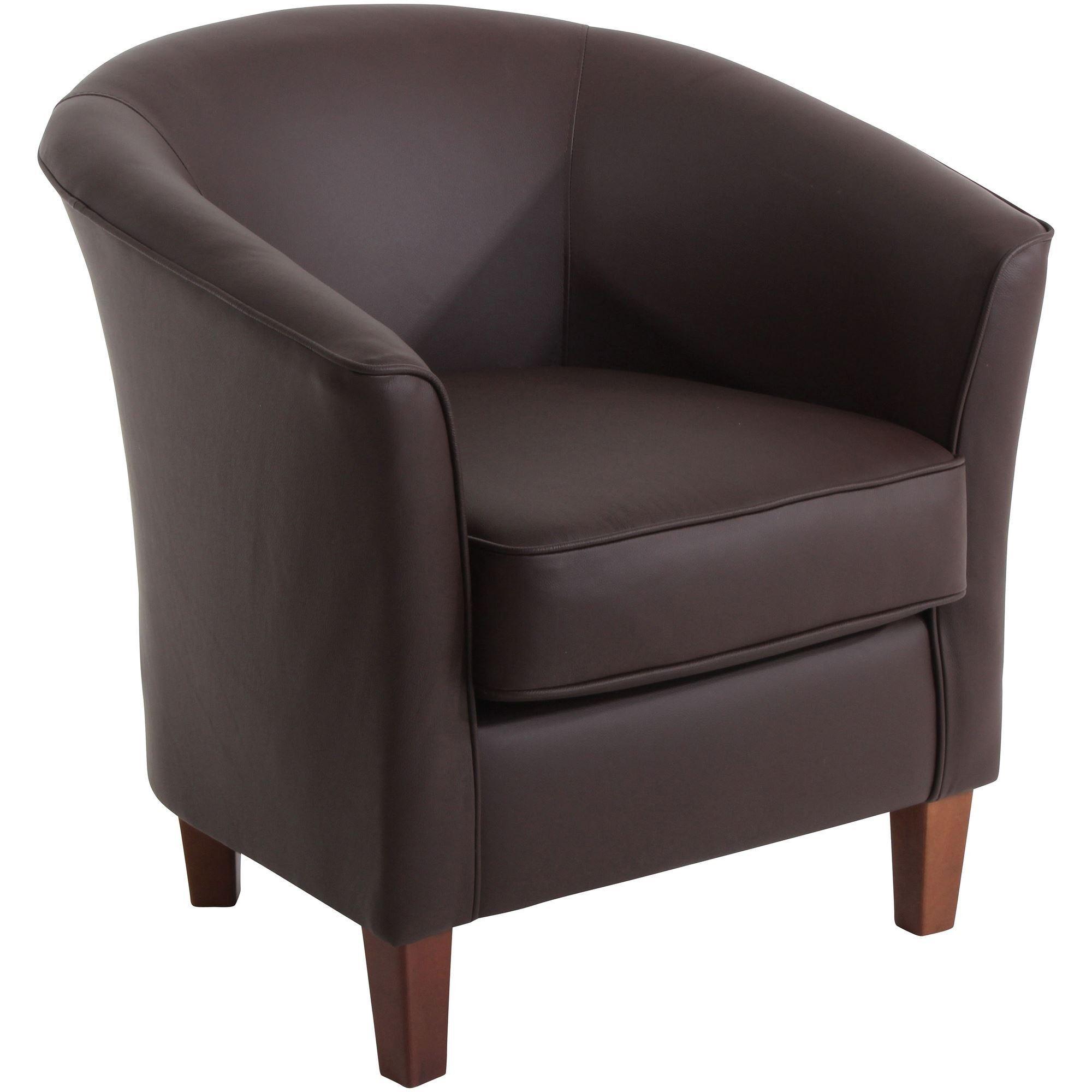 SESSEL Karine Bezug pigmentiertes Nappaleder Buche nussbaum dunkel / braun - Braun, Kunststoff (70/74/70cm) - 58aufmkessel