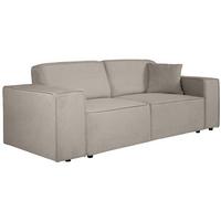 3-SITZER SOFA Pedro ohne Schlaffunktion cappuccino - Schwarz/Cappuccino, Textil (215/75/88cm) - Beautysofa