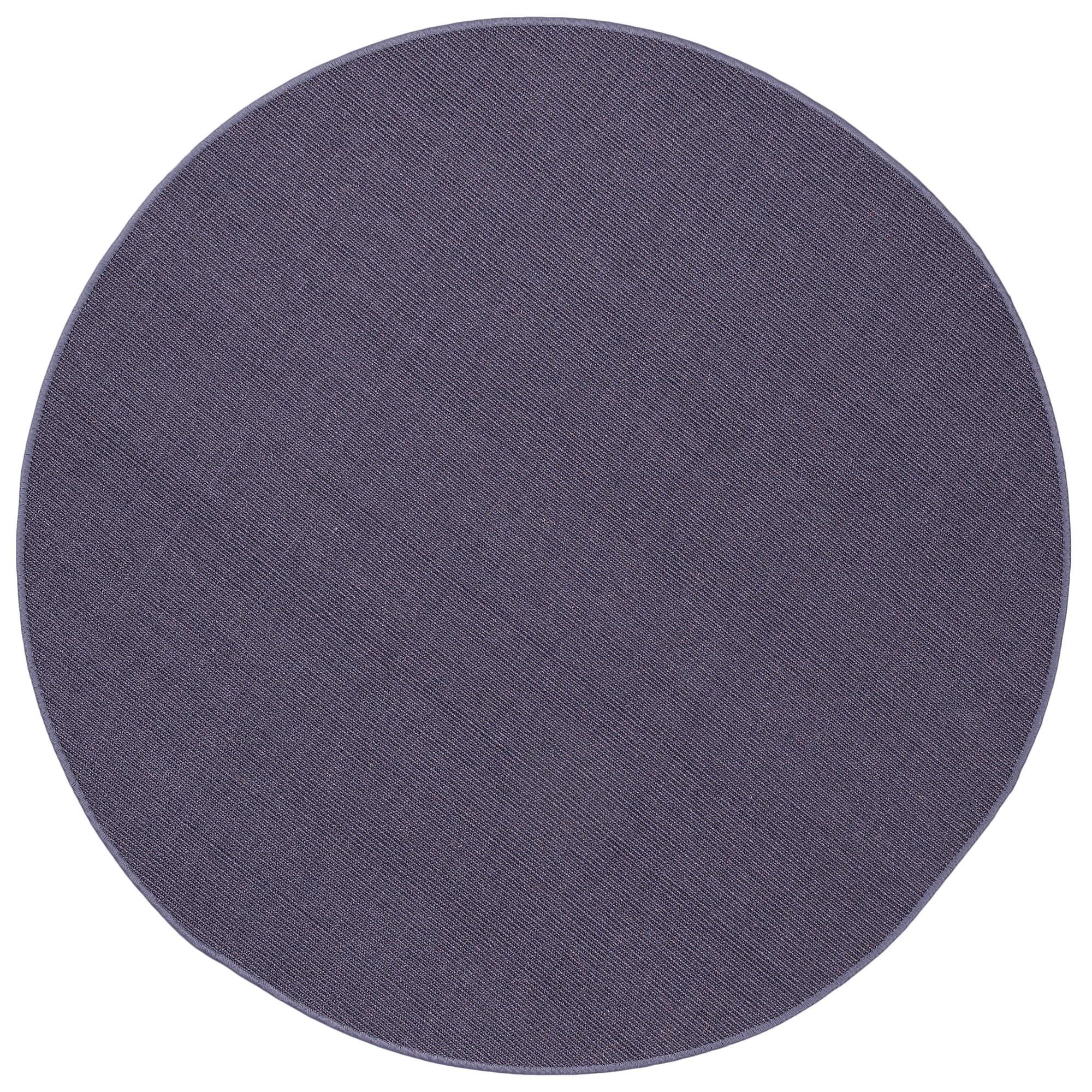 SISAL NATUR TEPPICH RUND - Blau, Textil (160/160cm) - Snapstyle