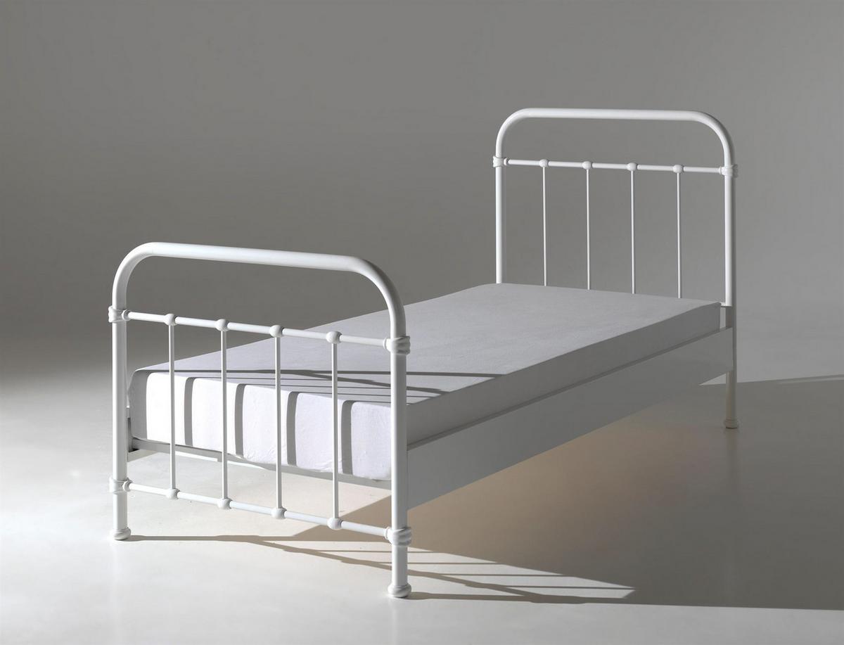 METALLBETT Karlyn 210x111x98 aus Metall in Weiß - Weiß, Metall (90/200cm) - 58aufmkessel