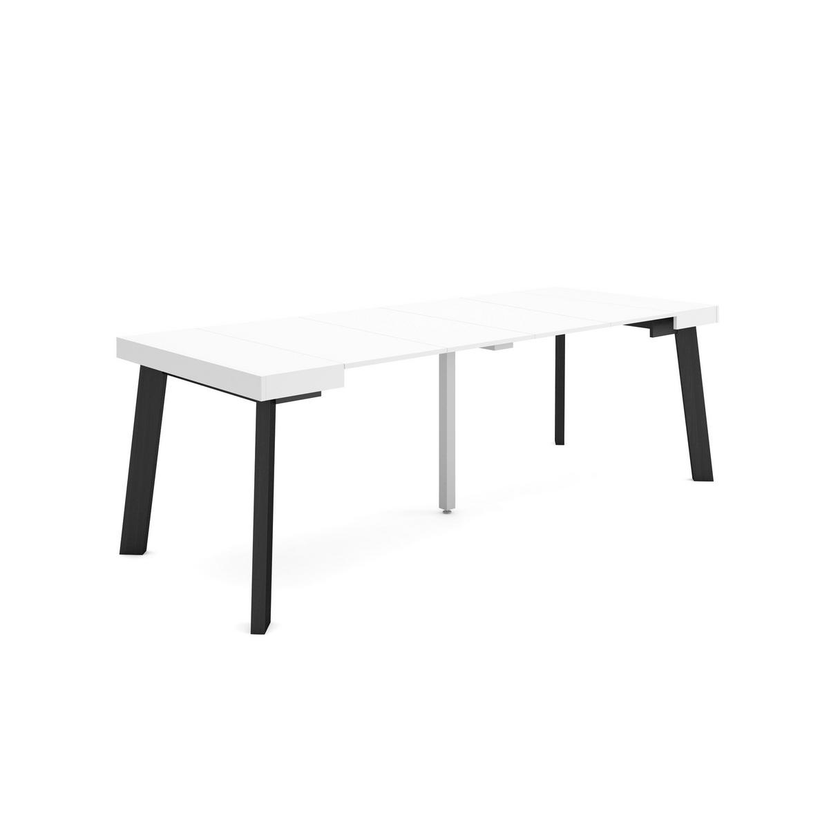 ESSTISCH ausziehbar 58 bis 222cm, für 10 Gäste, weiß, 58/90/73cm - Weiß, Holzwerkstoff (90/222/73cm) - Skraut Home