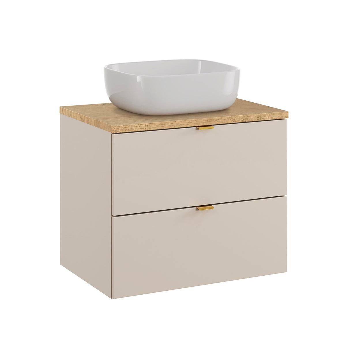 WASCHTISCH 60.6cm Azel Kaschmir - Beige, Holzwerkstoff (60.6/52/46cm) - Petits-meubles