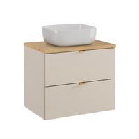 WASCHTISCH 60.6cm Azel Kaschmir - Beige, Holzwerkstoff (60.6/52/46cm) - Petits-meubles