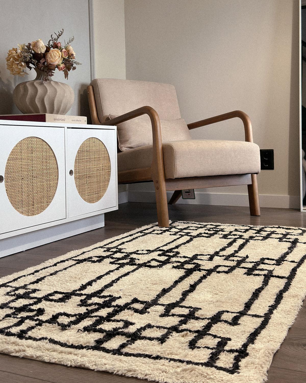 KURZFLOR-TEPPICH Turhal 150/80 cm - Beige, Textil (80/150cm) - Beliani