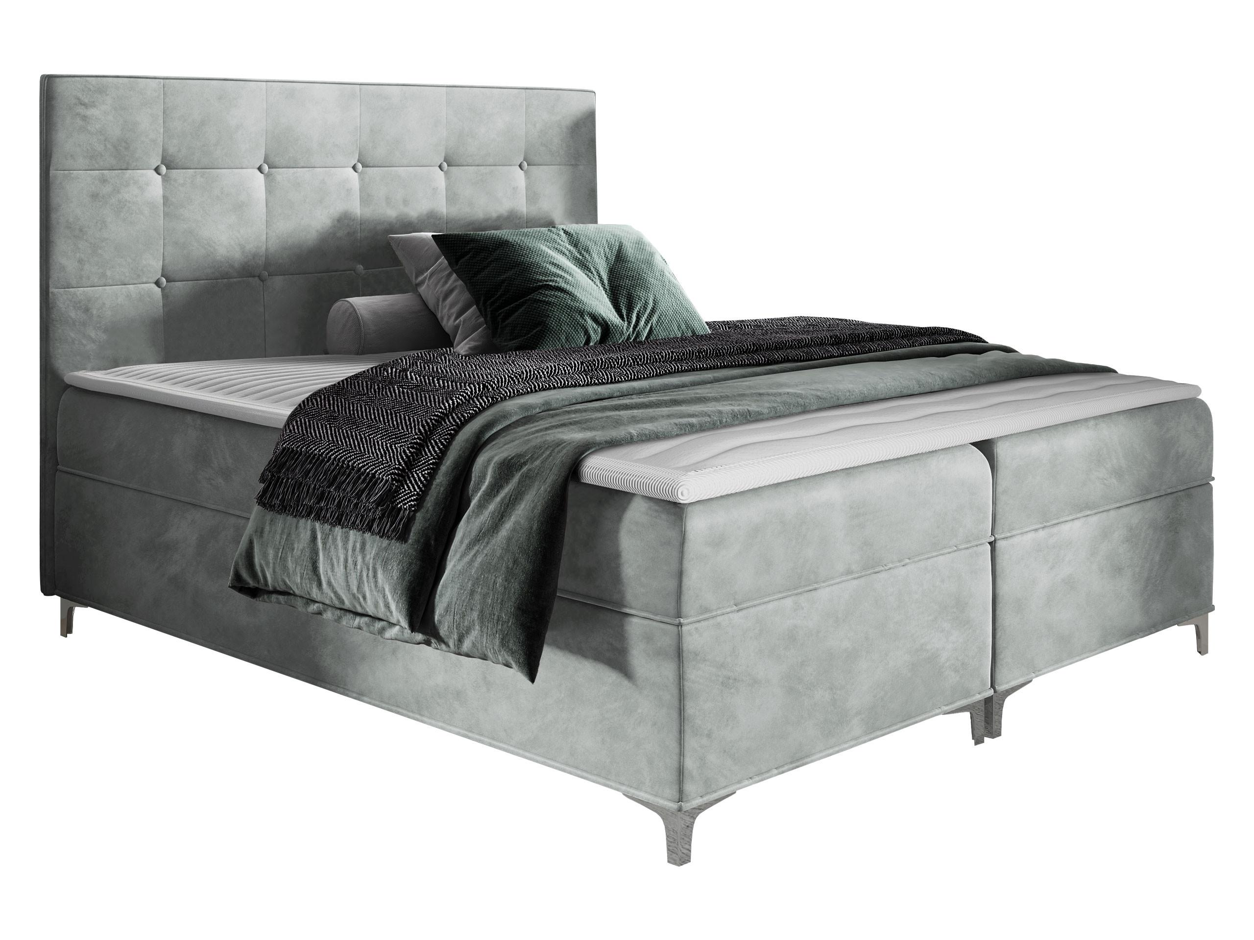 BOXBETT Snake - H3 - Grau, Holz (160/200cm) - MIRJAN24