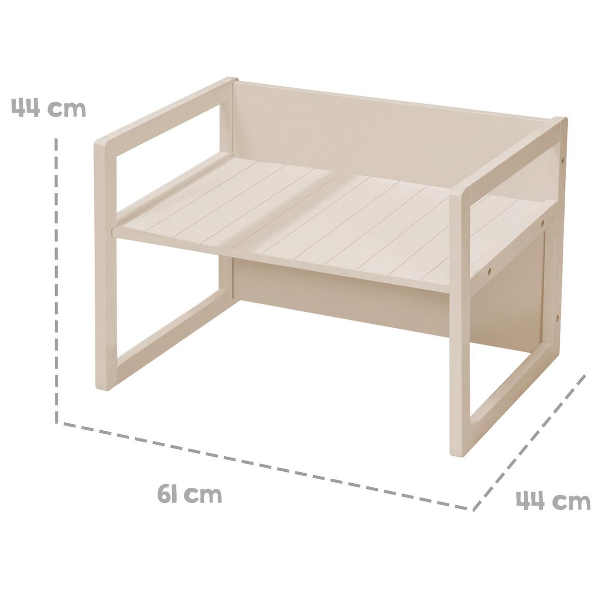 SITZBANK/ TISCH - Kaschmir, Holzwerkstoff (61/44/44.5cm) - Roba