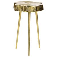 BEISTELLTISCH Aluminium gold Freiform 30 cm Taupo - Goldfarben, Metall (30/30/50cm) - Beliani