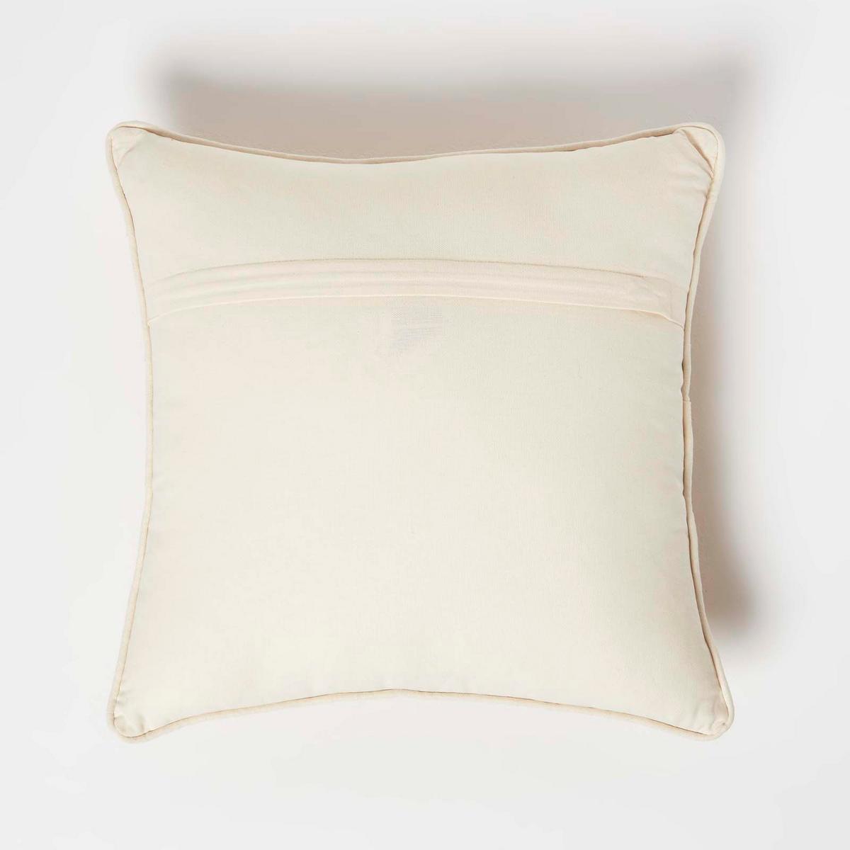 DEKOKISSEN Tufted senfgelb 45/45 cm mit Chevron-Muster - Dunkelgelb, Textil (45/45cm) - Homescapes