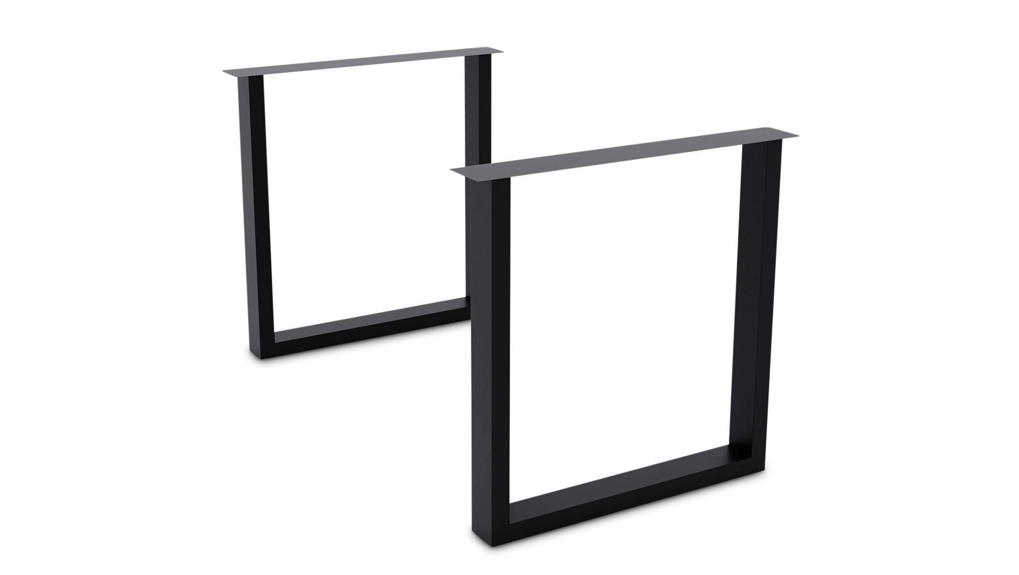 TISCHGESTELL Daphna 76x73,5x Esstischgestell Metall Schwarz - Schwarz, Metall (73.5/1/76cm) - 58aufmkessel