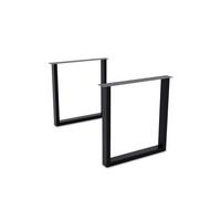 TISCHGESTELL Daphna 76x73,5x Esstischgestell Metall Schwarz - Schwarz, Metall (73.5/1/76cm) - 58aufmkessel