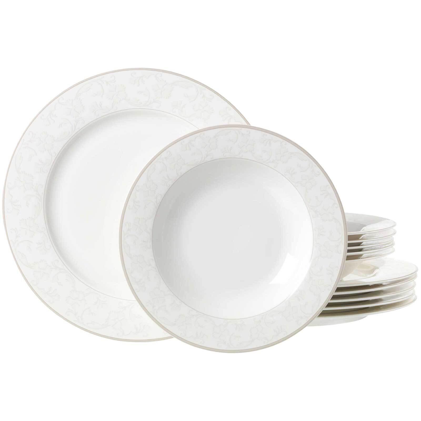 TAFELSERVICE Isabella creme 12-tlg. - Creme, Keramik (18/28/28cm) - Ritzenhoff Breker