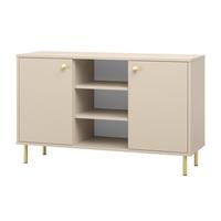 BÜCHERREGAL Venus - Kaschmir/Goldfarben, Holzwerkstoff (137/73/40cm) - RAUMHIRSCH FURNITURE