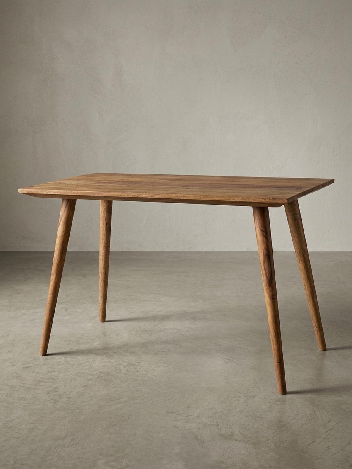 ESSTISCH Massivholz Braun Landhausstil Handgefertigt, Braun 120x60x76 cm - Braun, Holz (60/120/76cm) - KADIMA DESIGN