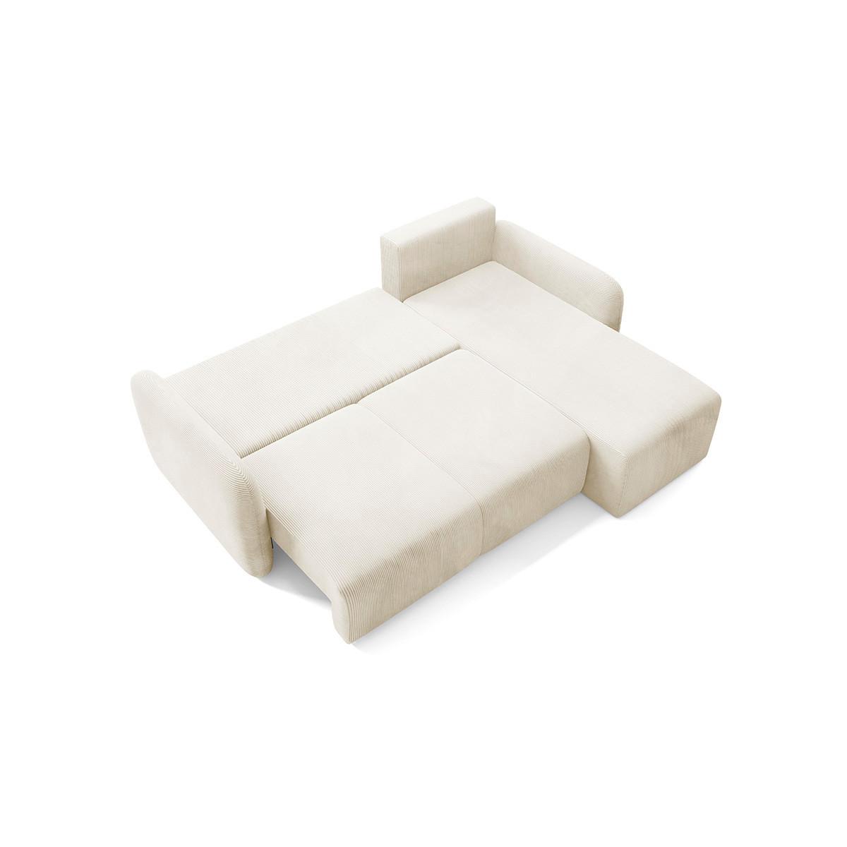 ECKSOFA Dora 3 Sitzplätze Beige - Beige, Holz (245/185cm) - Petits-meubles