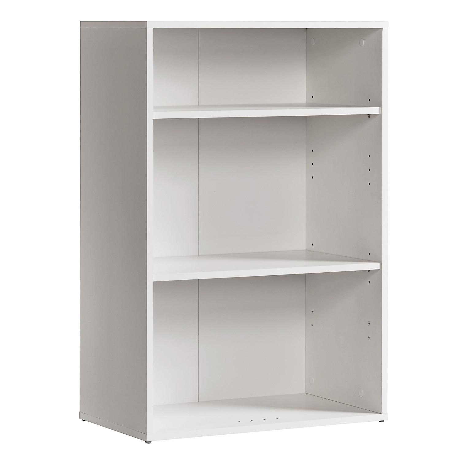 BÜCHERREGAL Der Bücherwurm - Weiß, Holzwerkstoff (60/91/34.5cm) - Mokebo
