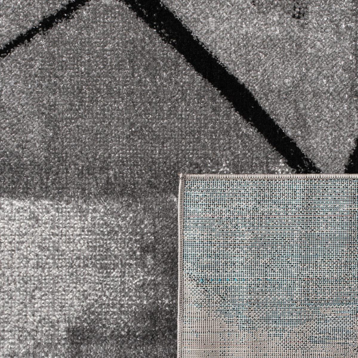 KURZFLORTEPPICH, abstrakt, Dunkelgrau, 120 x 170 cm - Dunkelgrau, Textil (120/170cm) - KADIMA DESIGN