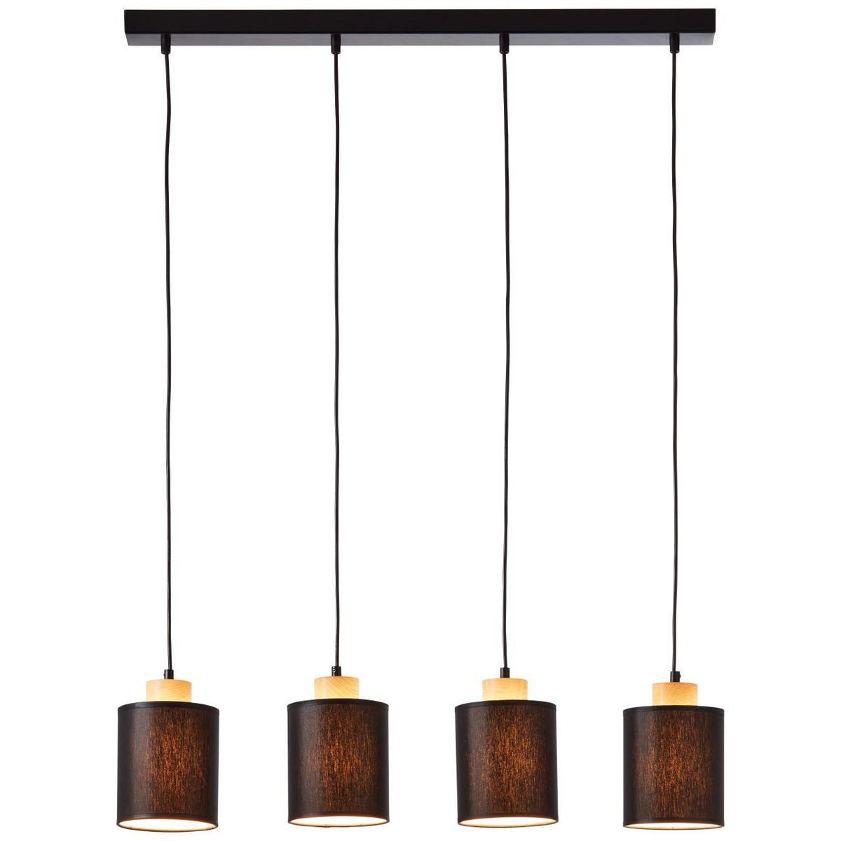 PENDELLEUCHTE Vonnie 99413/76 - Schwarz, Holz (13/80/111cm) - Brilliant