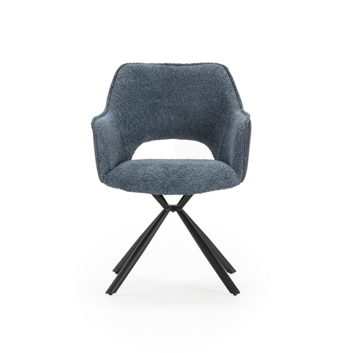 ESSZIMMERSTUHL Mariel Blau 60/62/47 cm 2er-Set - Blau, Textil (62/47/60cm) - Calicosy