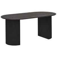 ESSTISCH Schwarz Savory - Schwarz, Holzwerkstoff (180/90/75cm) - Beliani