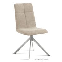 ESSZIMMERSTUHL (2er-Set) Dorine 47x92x60 Edelstahl/Natur - Edelstahlfarben/Naturfarben, Kunststoff (60/92/47cm) - 58aufmkessel