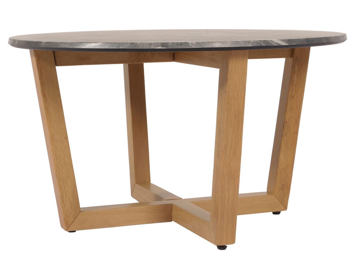 COUCHTISCH rund Steingrau - Grau, Holz (80/80/46cm) - MCW