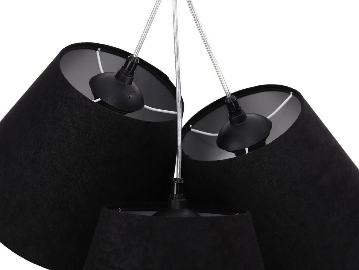 HÄNGELEUCHTE Schwarz 26/19 cm - Silberfarben, Kunststoff (26/0.8/19cm) - ONZENO