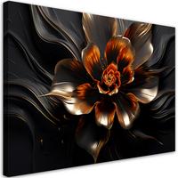 WANDBILD lotusblume glamourös ai - Goldfarben, Textil (60/40cm) - Feeby