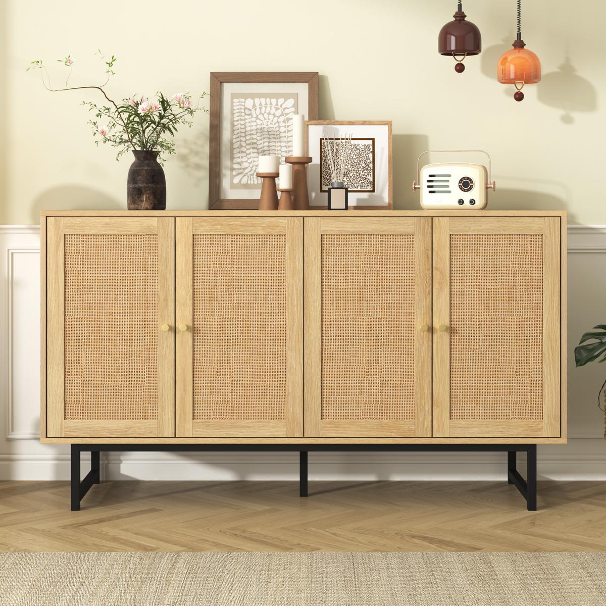SIDEBOARD Brown 140/39,5/80 cm - Braun, Holz (39/80/140cm) - Urban Meuble