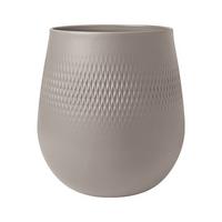 VASE Manufacture Collier Taupe 23 cm - Taupe, Keramik (22.5cm) - Villeroy & Boch