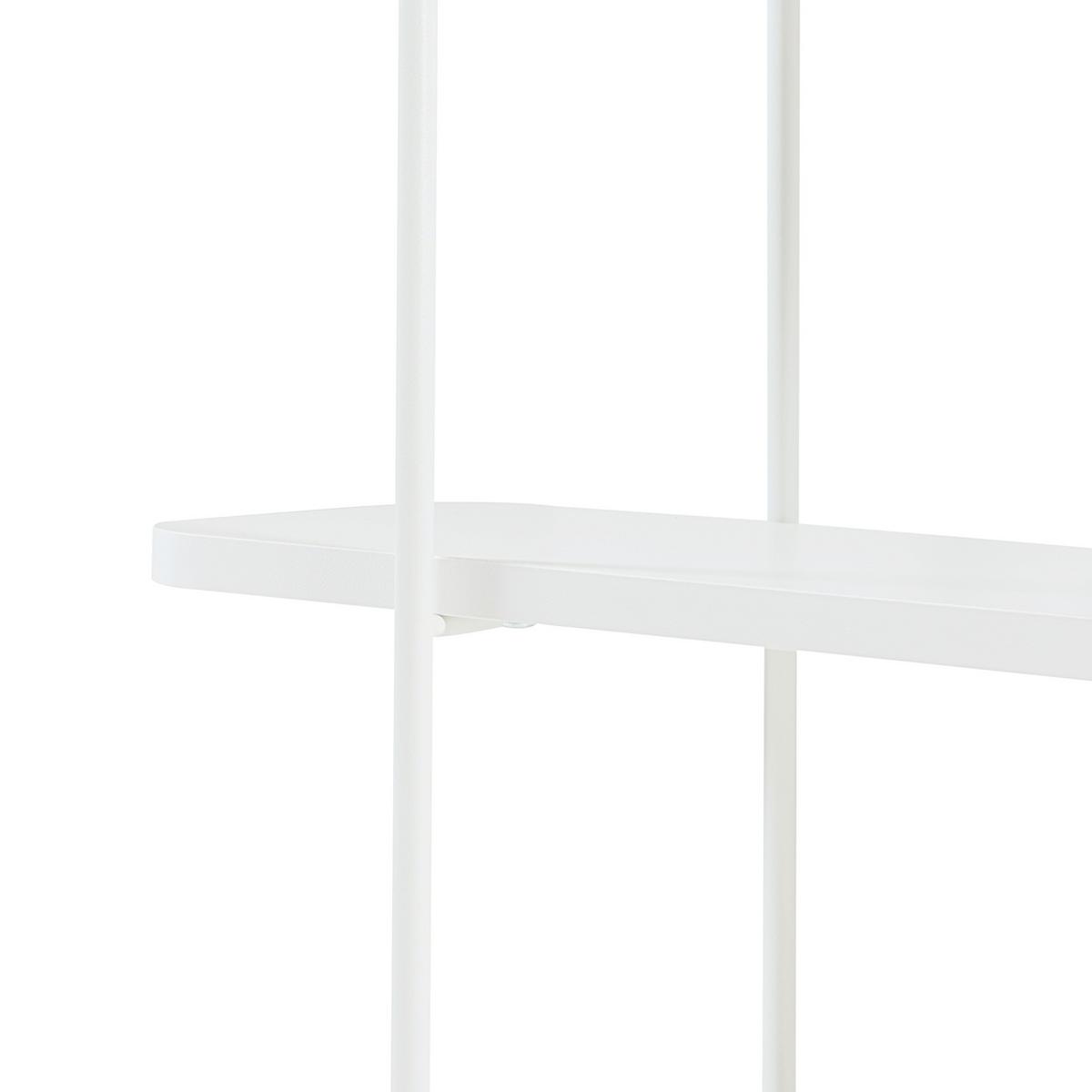 WANDREGAL Østfold - Weiß, Holzwerkstoff/Metall (80/100/21cm) - [en.casa]