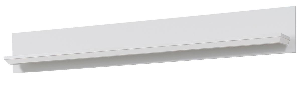 WANDBOARD weiß Landhaus, Wandregal 139 x 21 cm Bücherregal - Weiß, Holzwerkstoff (139/21/18cm) - Top.Furn