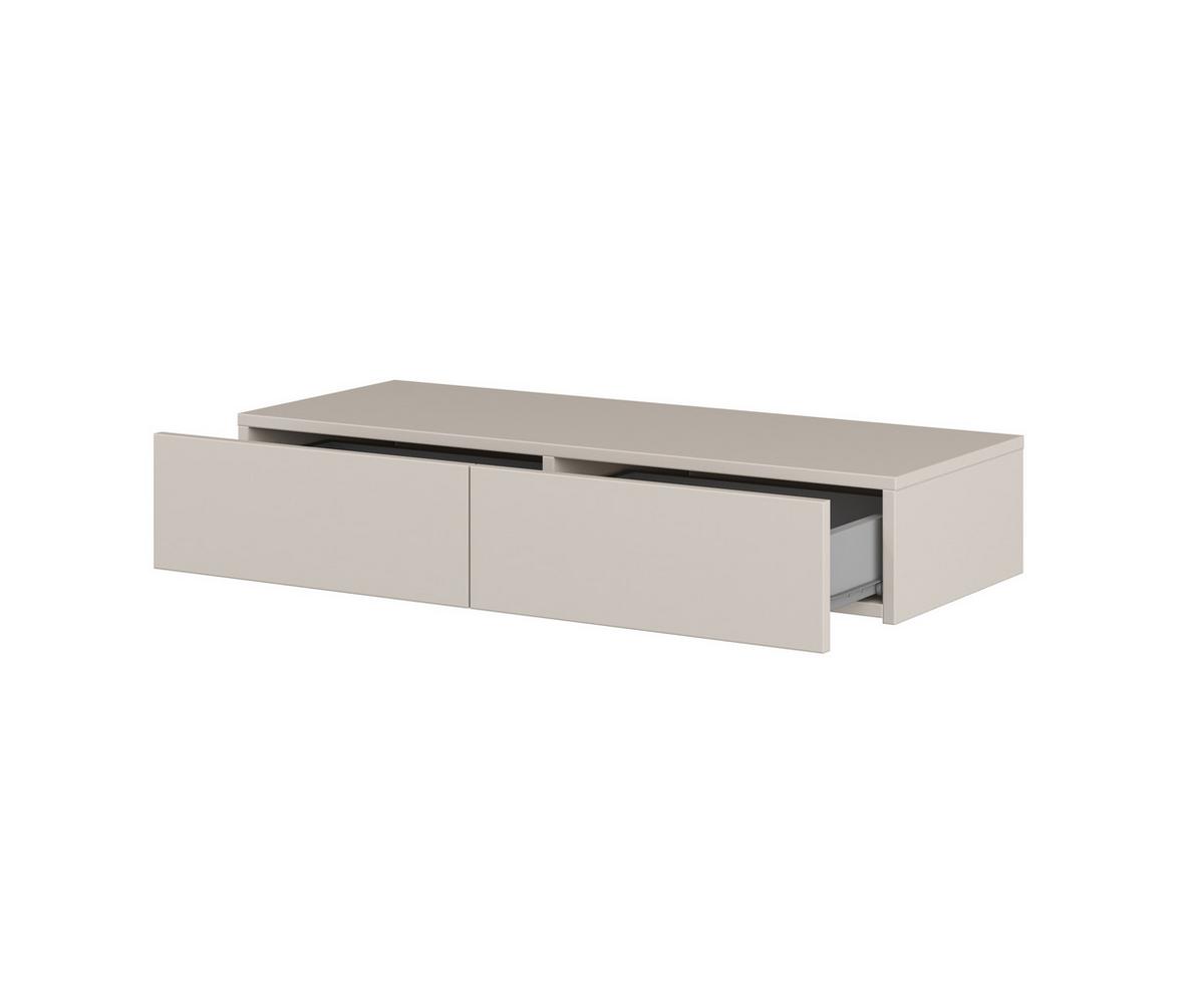 KONSOLENTISCH JUKARIS 90/16/35 cm Hängender Kosmetiktisch mit Schubladen, Kaschmir - Kaschmir, Holzwerkstoff (35/90/16cm) - MASSENO