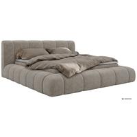 BOXBETT NUBEA 140/200 - Greige Stukture - Topper T25 - H3 - Greige/Schwarz, Kunststoff/Textil (140/200cm) - MKS