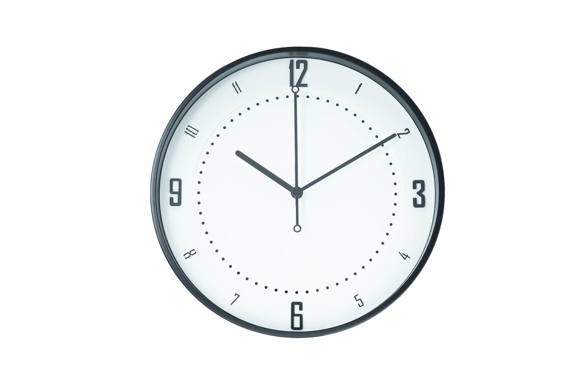 WANDUHR Design Weiß 30/30 cm - Schwarz/Weiß, Glas/Holzwerkstoff (30/30/5cm) - ONZENO