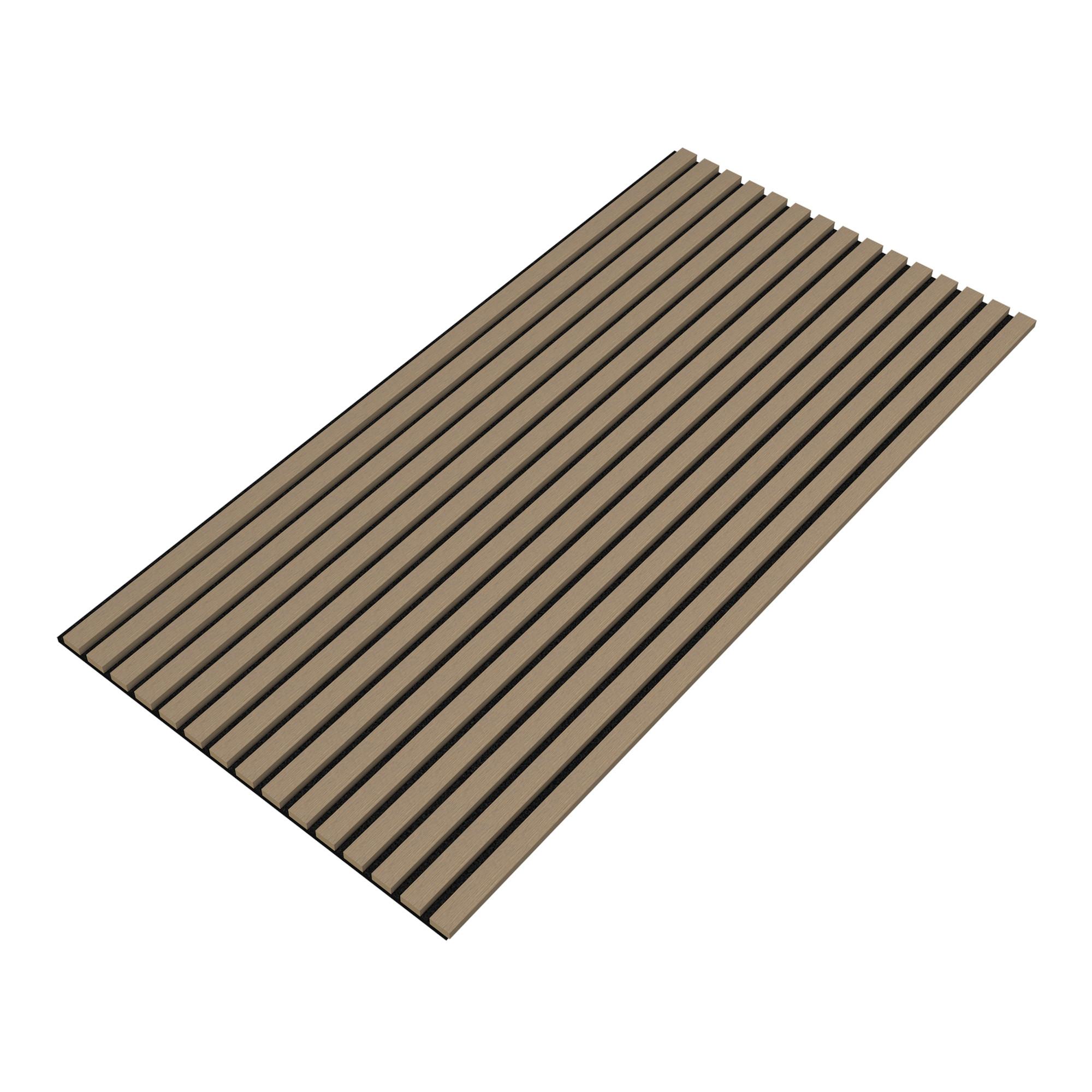 AKUSTIK WANDPANEEL-SET Vang 2-TLG. - Walnussfarben, Holzwerkstoff/Kunststoff (60/120/2.1cm) - NEU.HOLZ