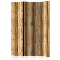 PARAVENT Akustik 3-tlg 135x172 cm Bambus Natur - Beige, Holz/Textil (135/172/3cm) - Muralo