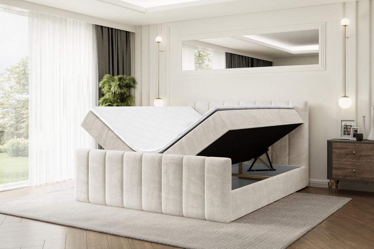 BOXBETT OTTA-Z - 200x200 cm - H4 - Ecru - Ecru, Holzwerkstoff (200/200cm) - ALTDECOR