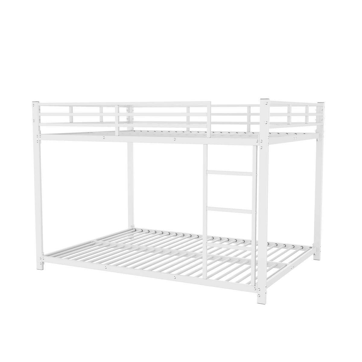 ETAGENBETT metall 140x200 kinderbett weiß - Weiß, Metall (140/200cm) - Urban Meuble