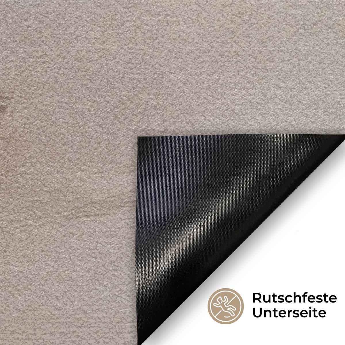 FUSSMATTE Korb - Eier - Rosa Schmutzmatte 90x60 cm - Beige, Kunststoff (60/90cm) - MuchoWow